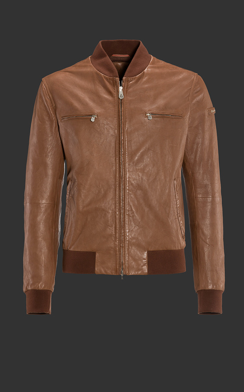 Veste Peuterey en Cuir Pas Cher Pour Homme